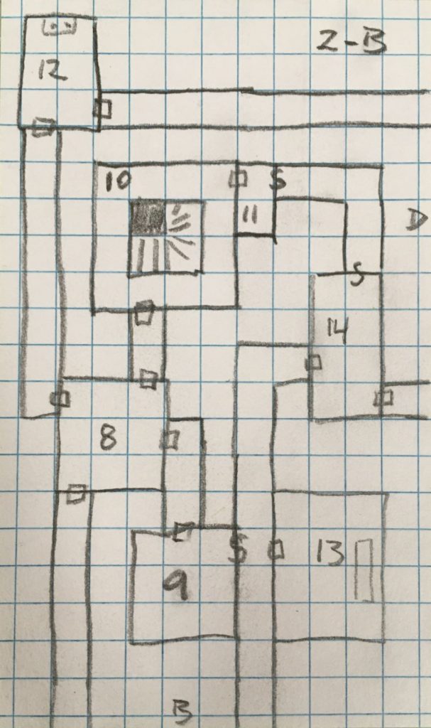 Map of Level 2-B