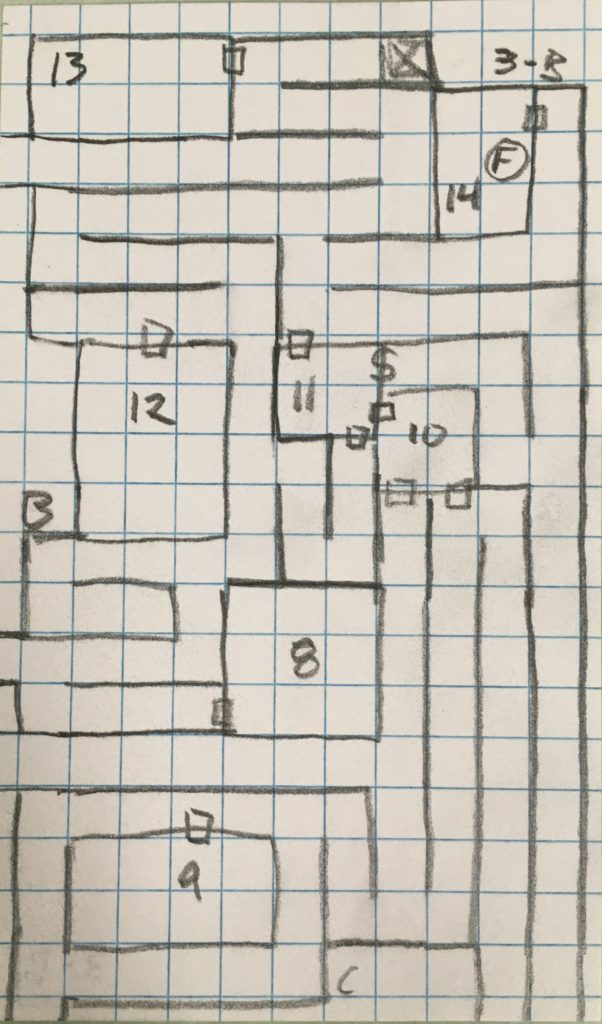 Map of Level 3-B