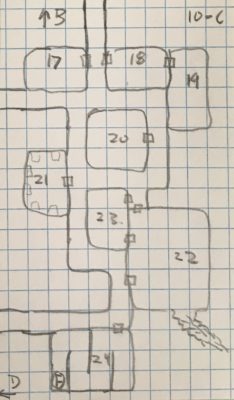 Map of Dungeon Level 10-C