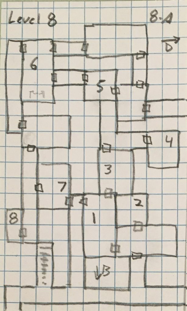 Map of Level 8-A