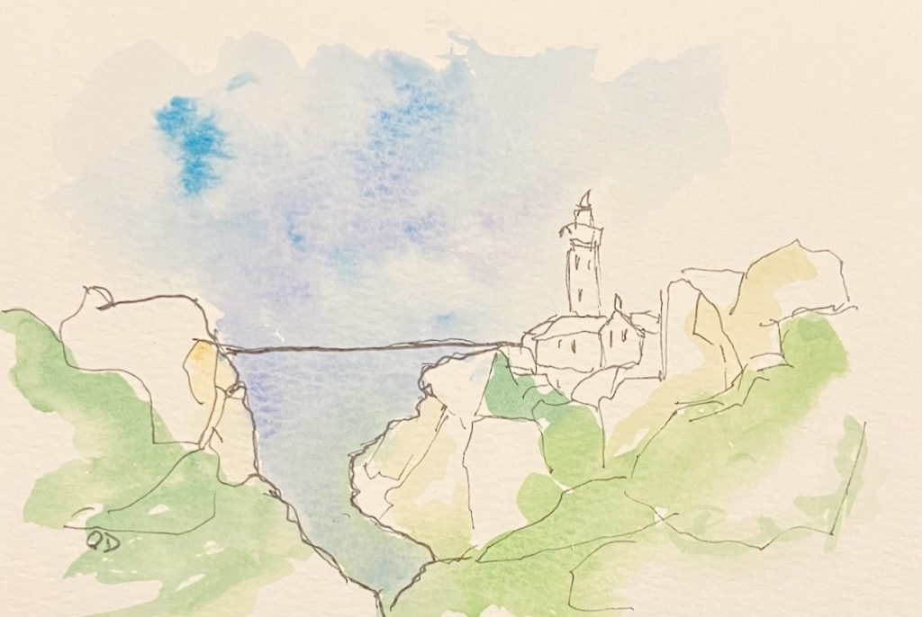 Sketch of a lighthouse